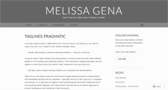 Desktop Screenshot of melissagena.com