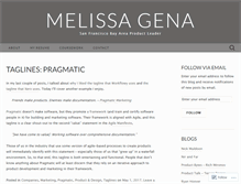 Tablet Screenshot of melissagena.com